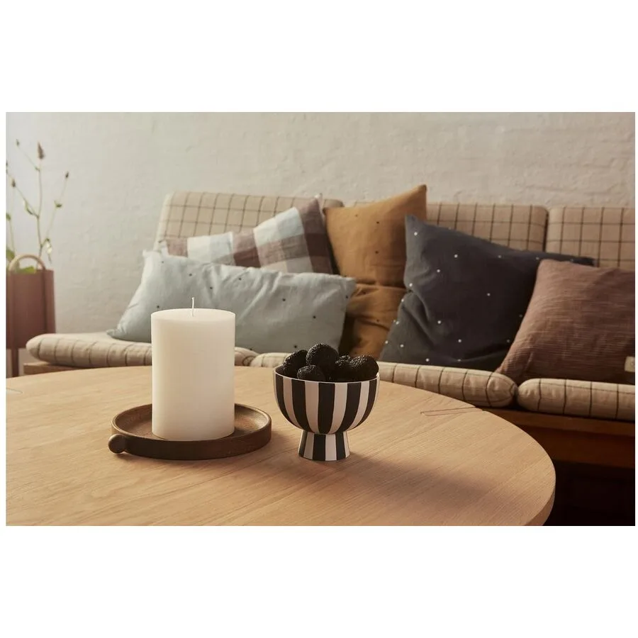 Dekoschale OYOY Schwarz Steingut B 12.6 H 10 cm
