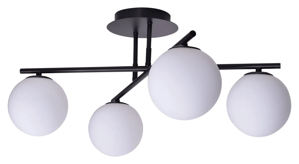 Nordic Lighting - Globi 4 Ø65 - Takplafond - Svart/Vit