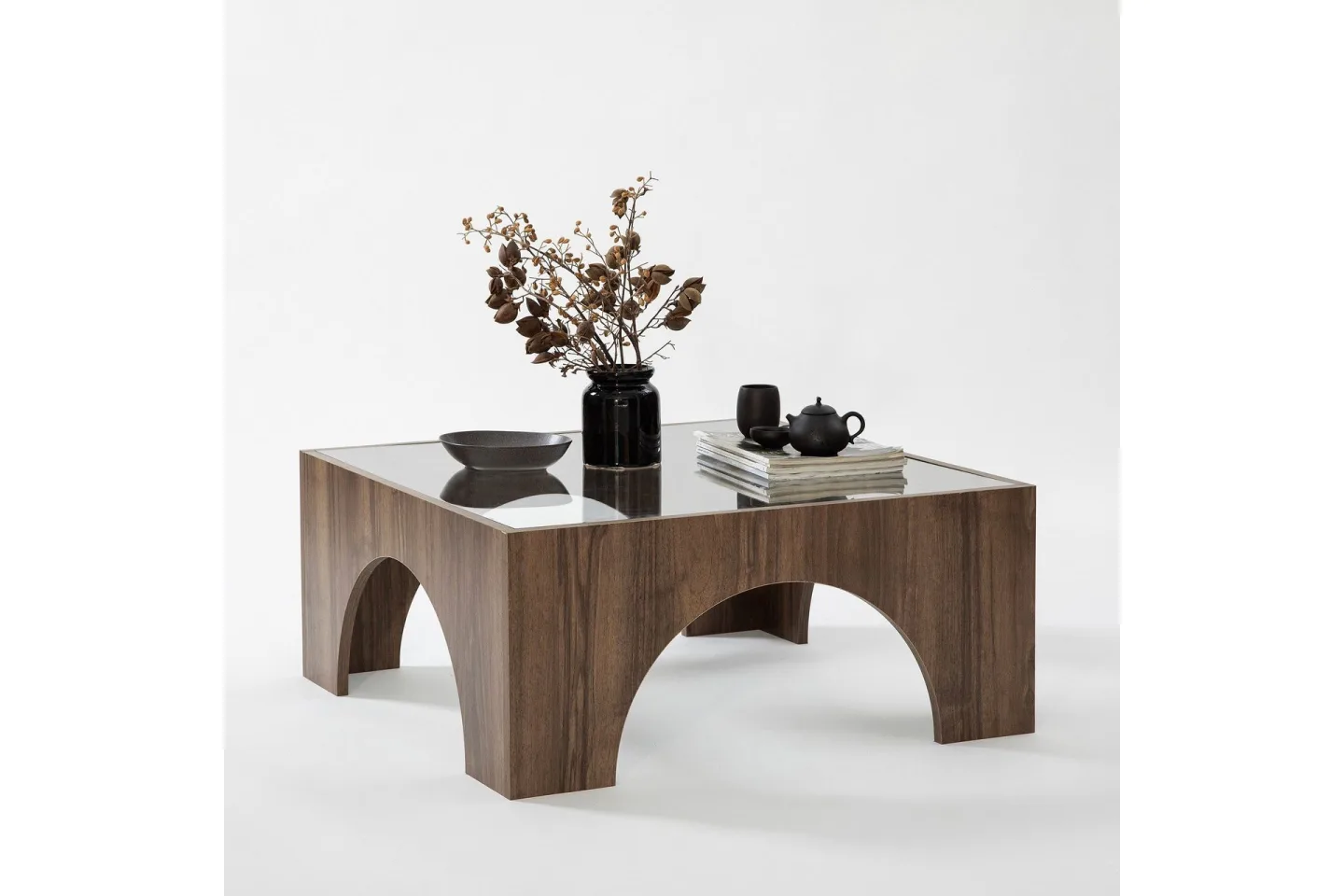 Lowan Soffbord 80 cm - Mörkbrun