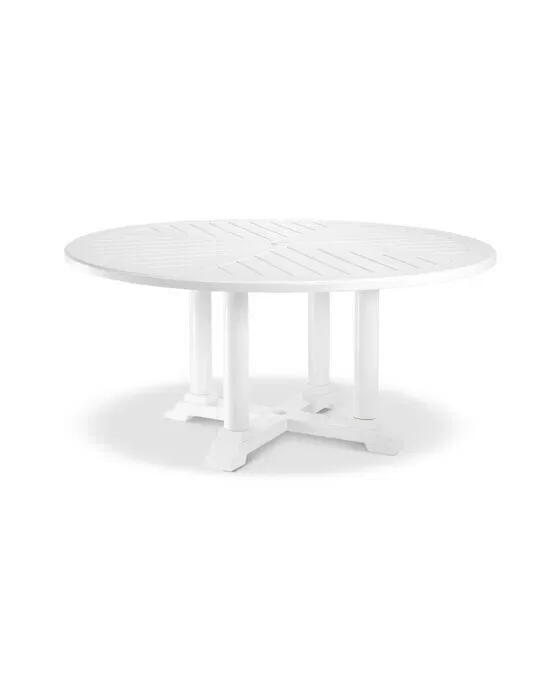 Bell Rive Round Dining Table White