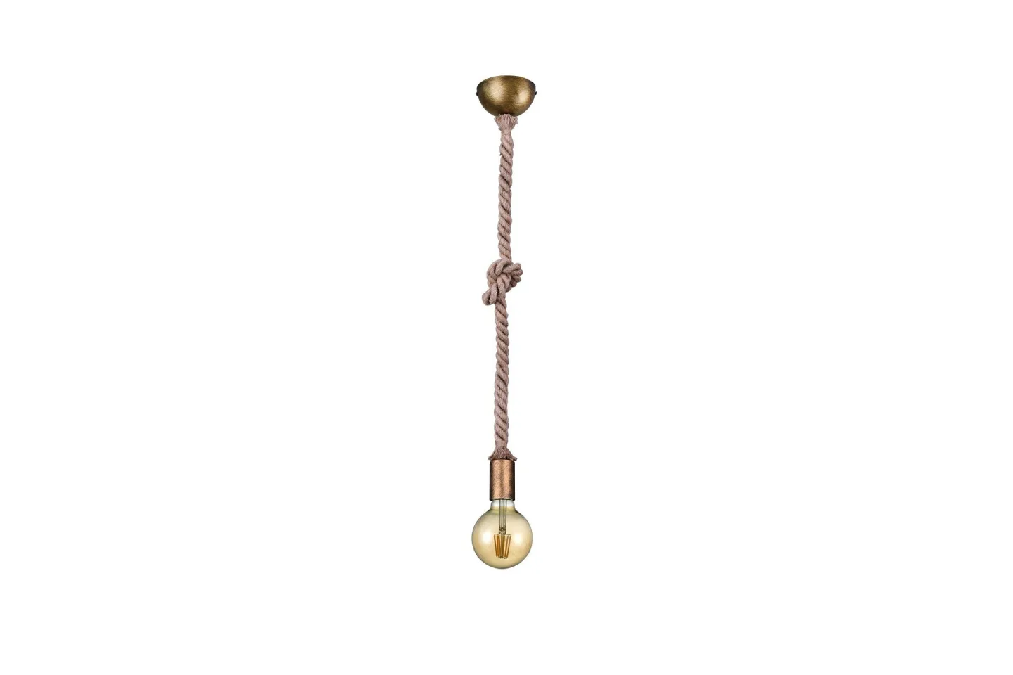 Rope Taklampa E27 antikmässing - Antik mässing
