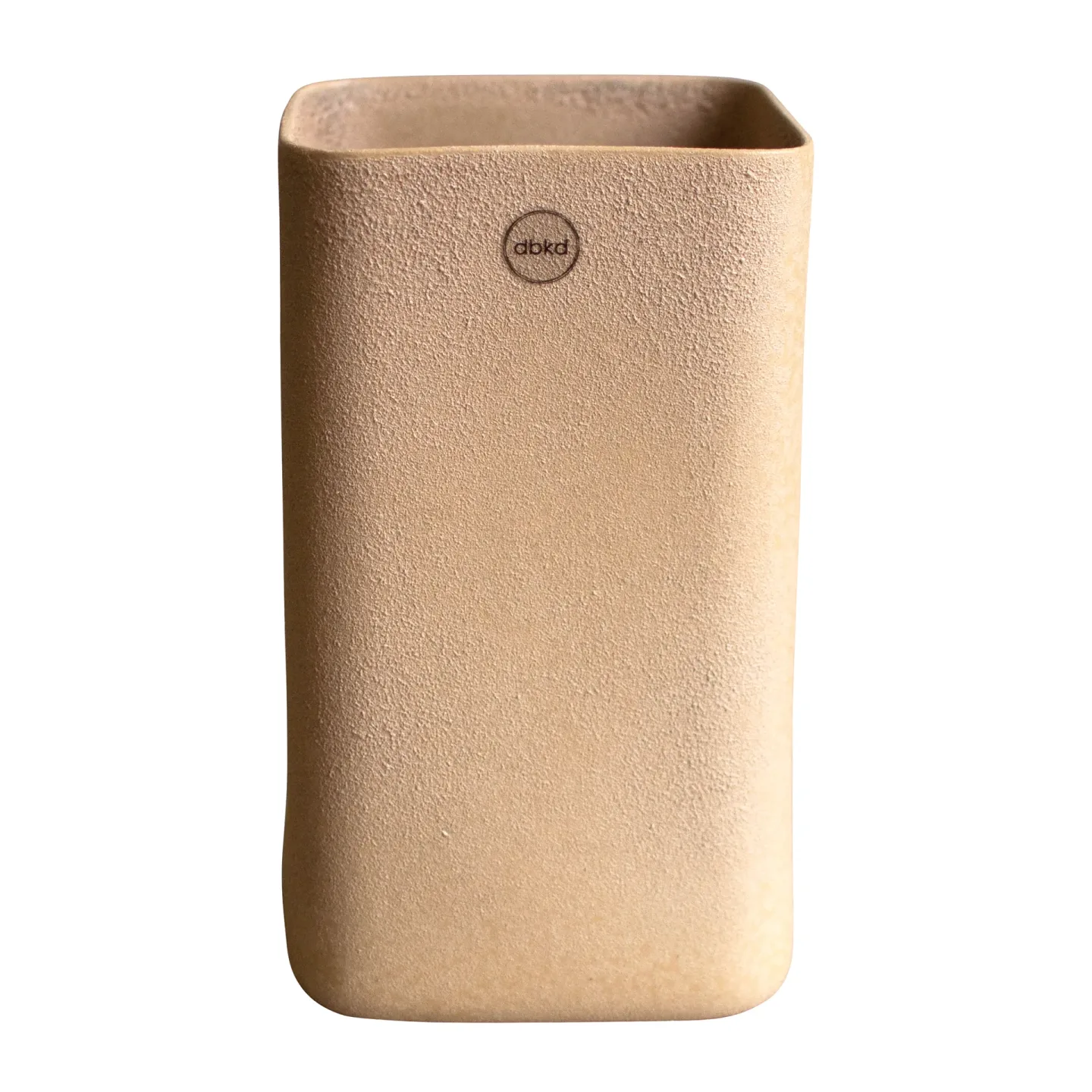 DBKD Cube Blumentopf large Ø13cm Sand