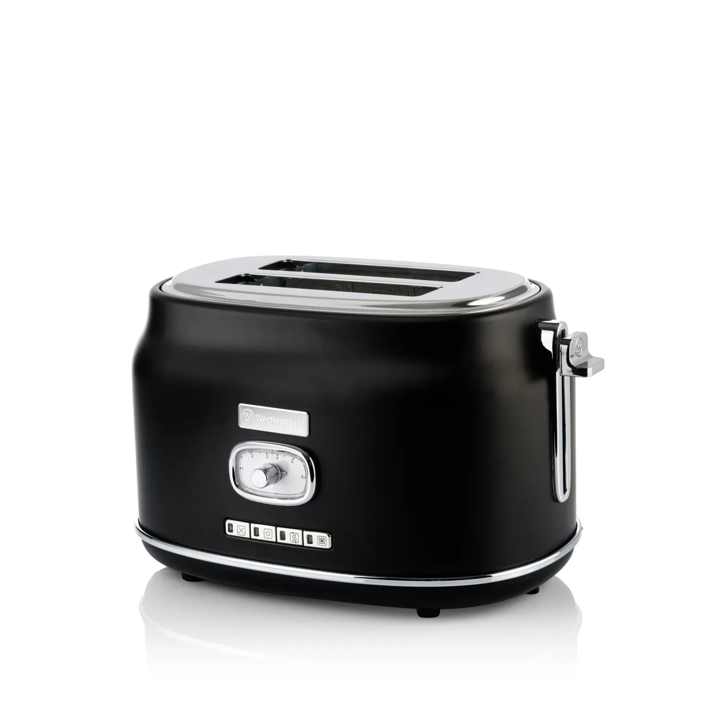 Westinghouse Retro Brødrister - 2 skiver - Svart