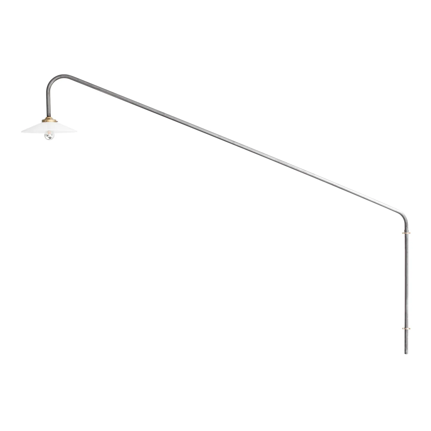 Valerie Objects - Hanging Lamp N°1 Unlacquered - Vägglampor - Muller Van Severen - Vit - Glas/Metall