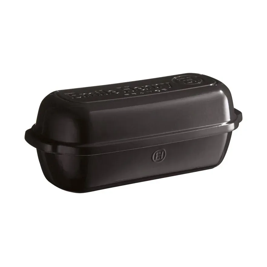Emile Henry Emile Henry Brotform Schwarz, rechteckig 4,5 l
