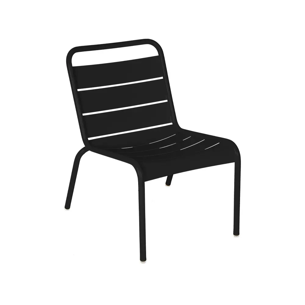 Fermob Luxembourg loungestol Liquorice (svart)