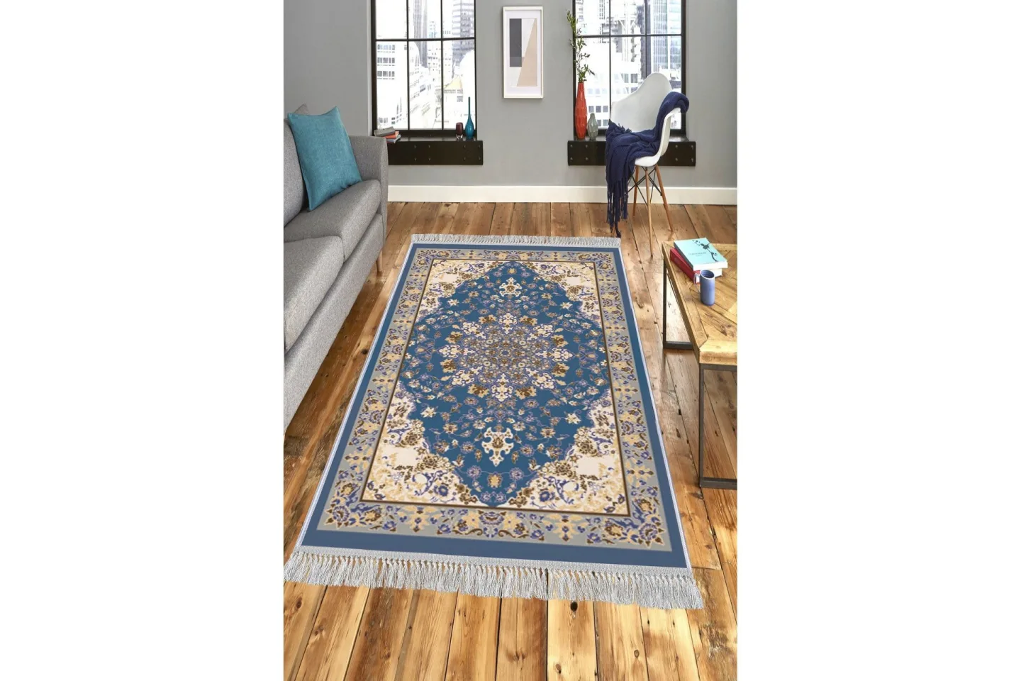 Homefesto Matta 160x230 cm - Multifärgad/Sammet