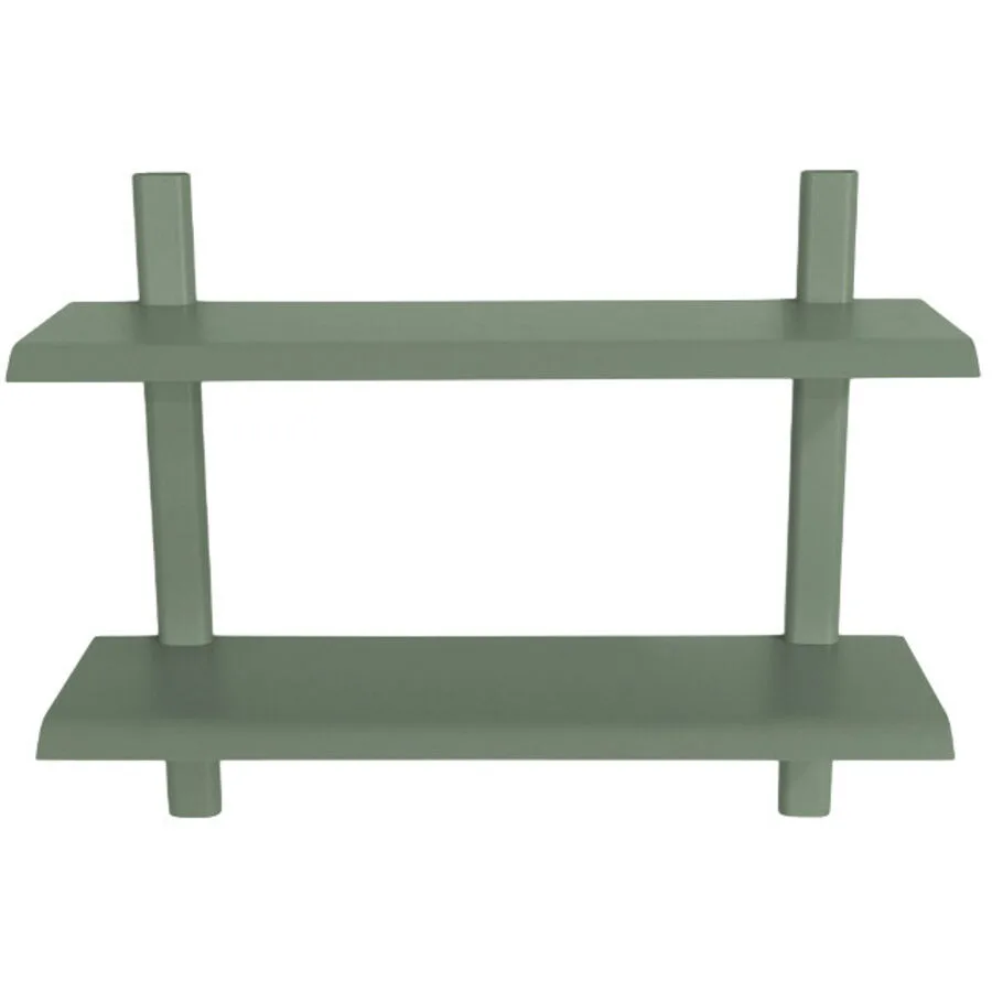 Spinder Design Wandregal Manta Dusty Green Stahl B 60 cm T 18.2 cm