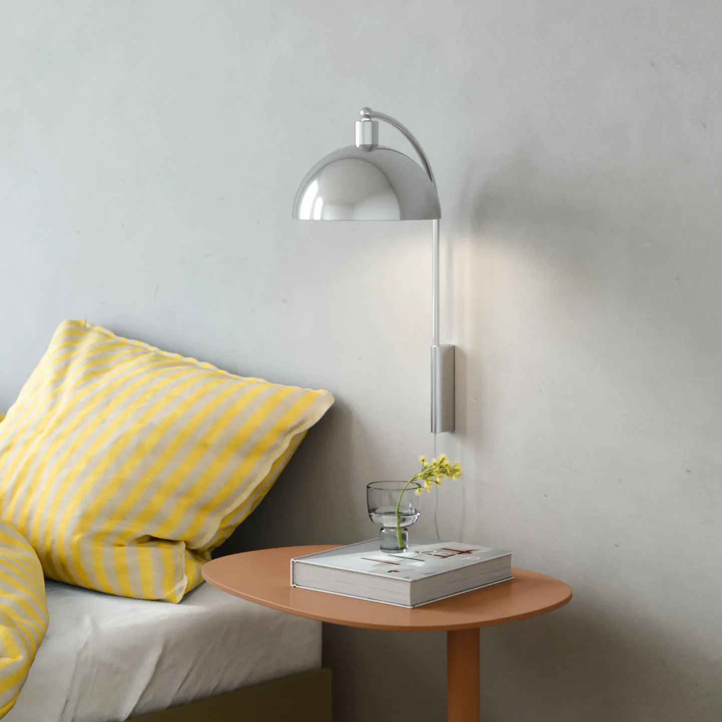 Ellen 20 Wandleuchte Chrome - Nordlux - Wohnzimmer - Skandinavisch - Metall - Einflammig