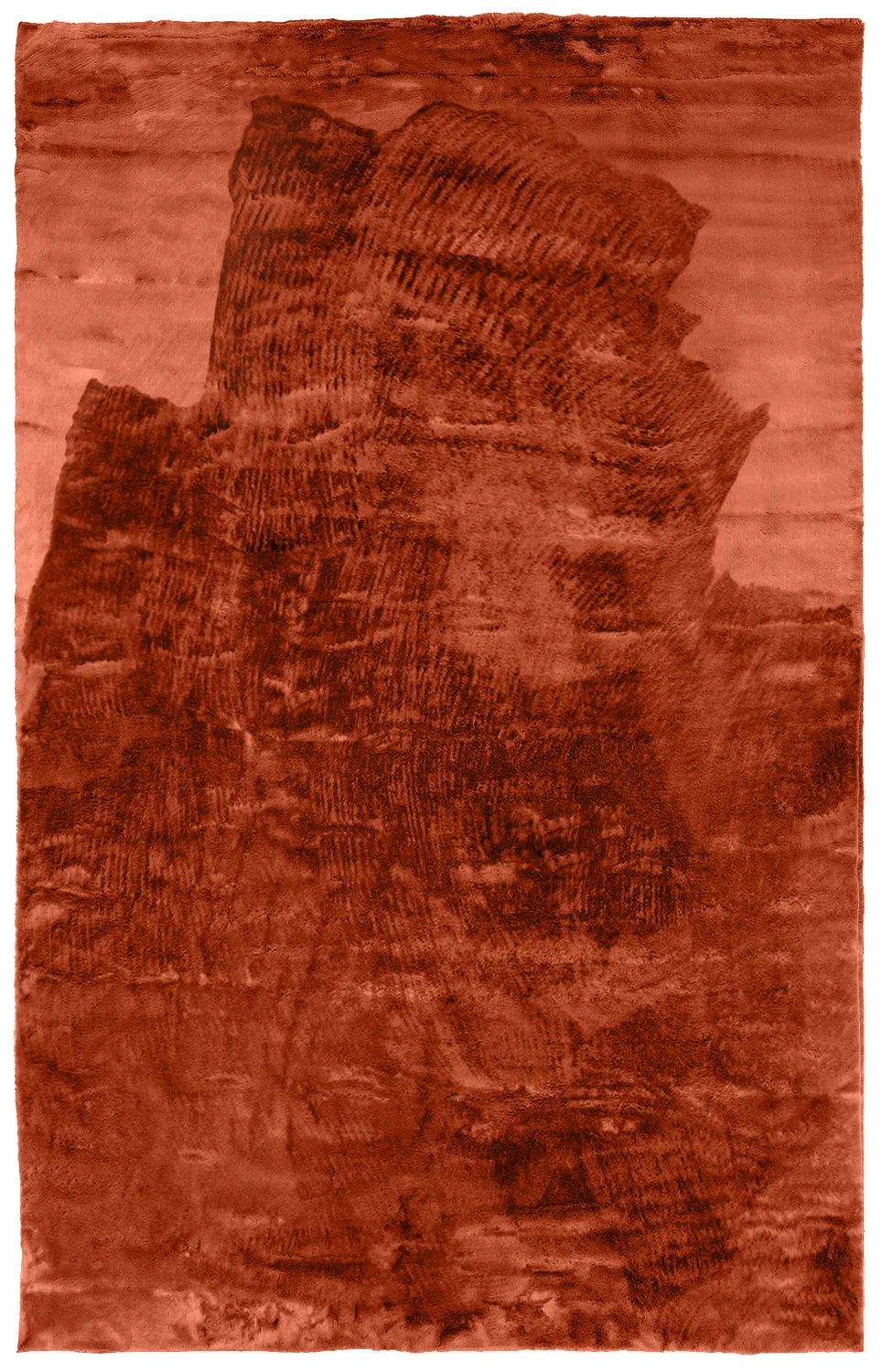 Ryetepper - Aranga Super Soft Fur (rød) (Størrelse: 80 x 160 cm)