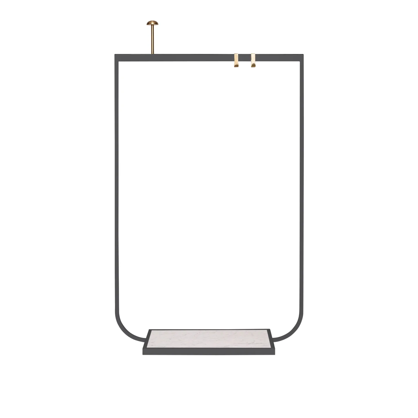 Asplund - Tati Coat Rack Small Carrara Marmor Storm Grey - Klädhängare - Broberg & Ridderstråle - Grå