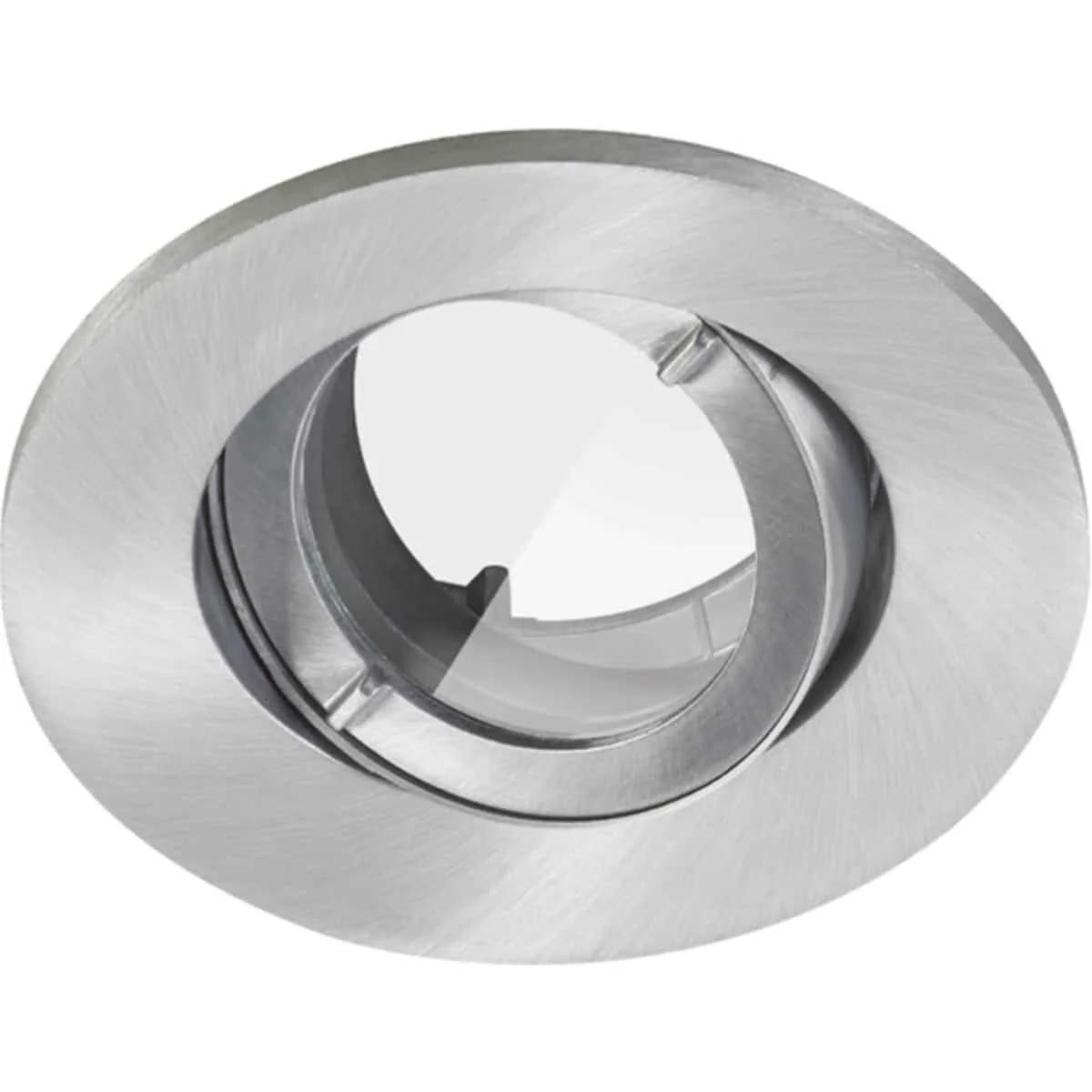Takspot Inset Trend 75 Swing IP44 GU10 Borstad aluminium