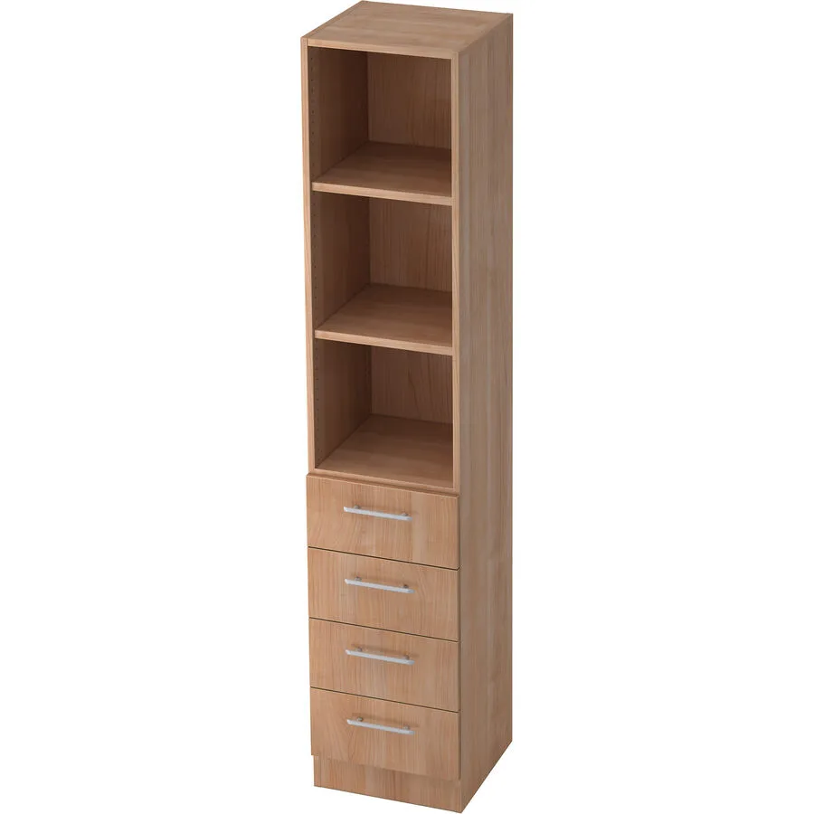 Regal Office nussbaum Holzwerkstoff B 40.6 cm H 200.4 cm