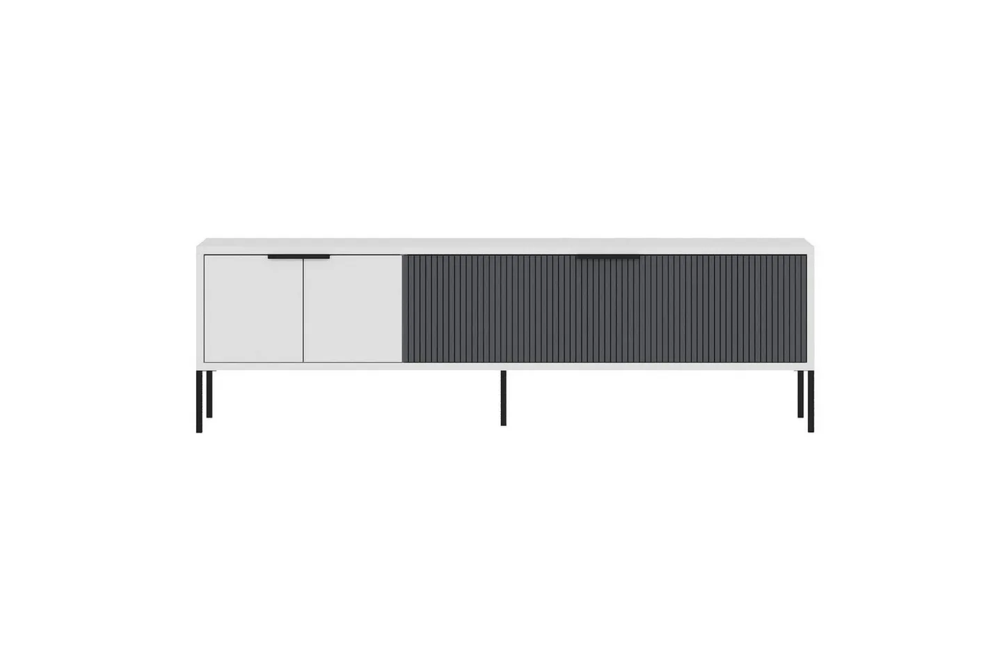 Hew Tv-bänk 150 cm - Vit/Antracit