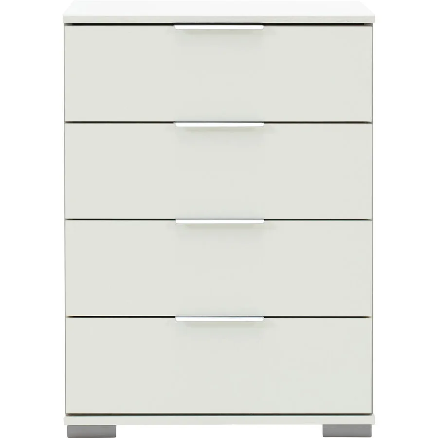 Nachttisch Peyton A weiss Holzwerkstoff B 52 H 74 cm