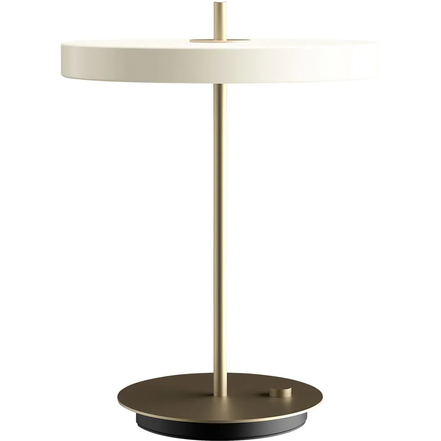 Asteria Tischleuchte Pearl White - UMAGE Asteria Table - Wohnzimmer - Design - Aluminium - Mit Schirm