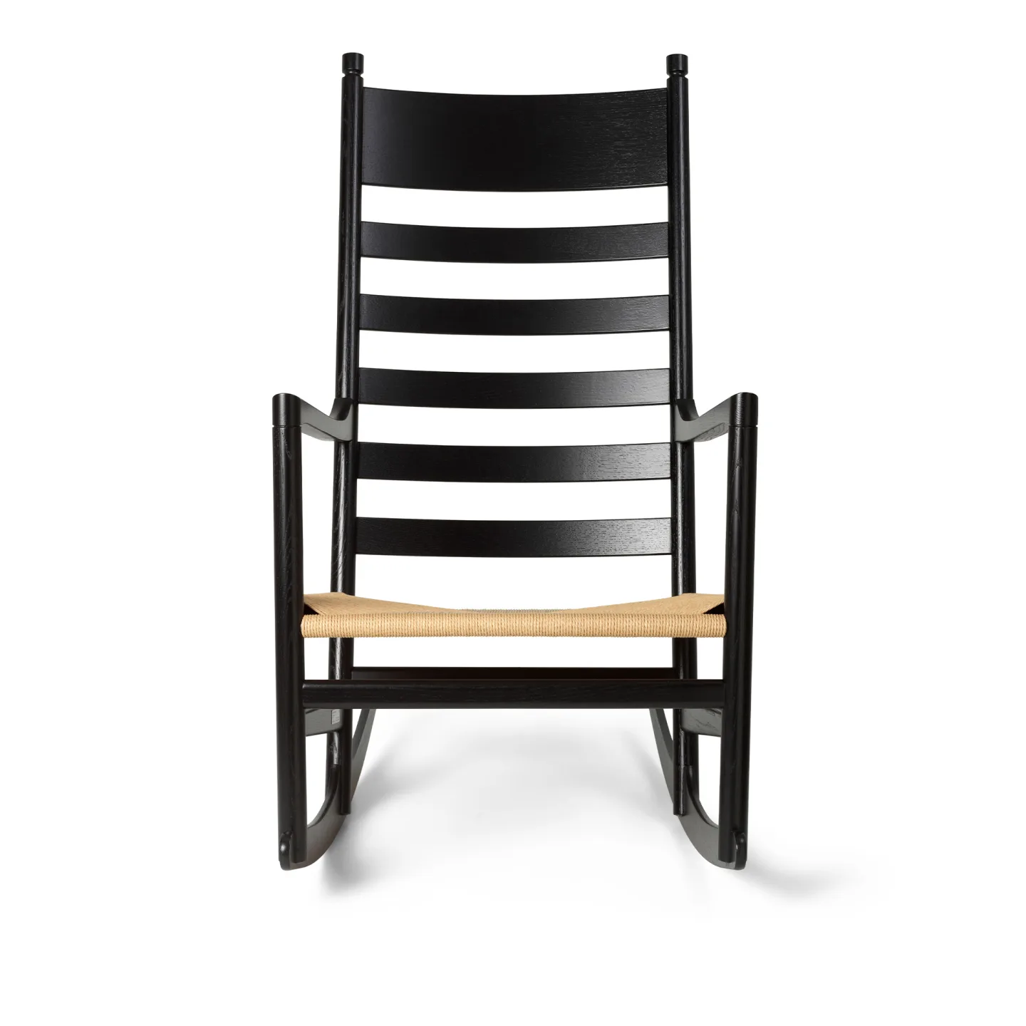 Carl Hansen - CH45 Oak S9000-N Black FSC®70% Natural Cord - Fåtöljer - Hans J. Wegner - Träfärgad - Trä