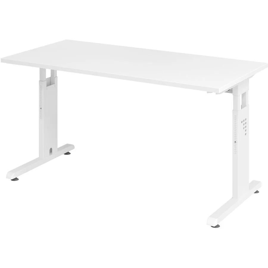 Schreibtisch Office weiss Holzwerkstoff B 140 T 67 cm