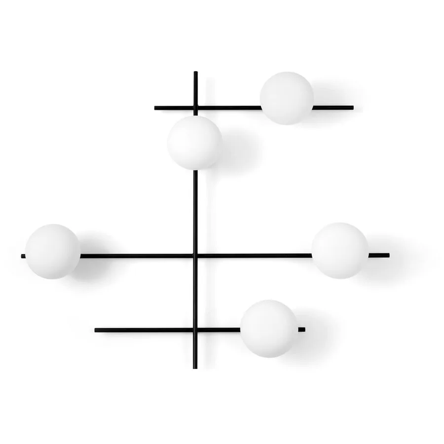 URBAN Wandlampe Mikado Schwarz Aluminium/Glas 78 cm 77 cm
