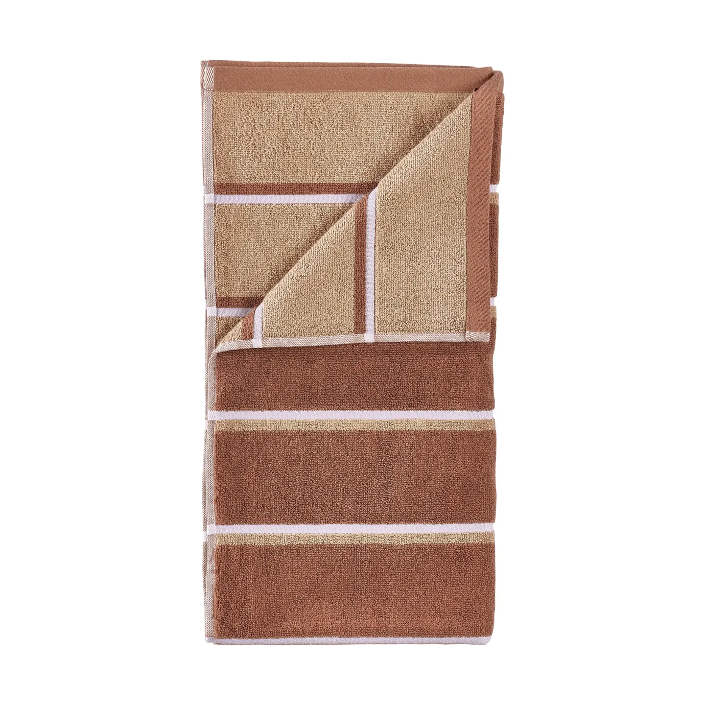 Zone Denmark Sauna Handtuch Terracotta-camel-lupine, 70x140 cm