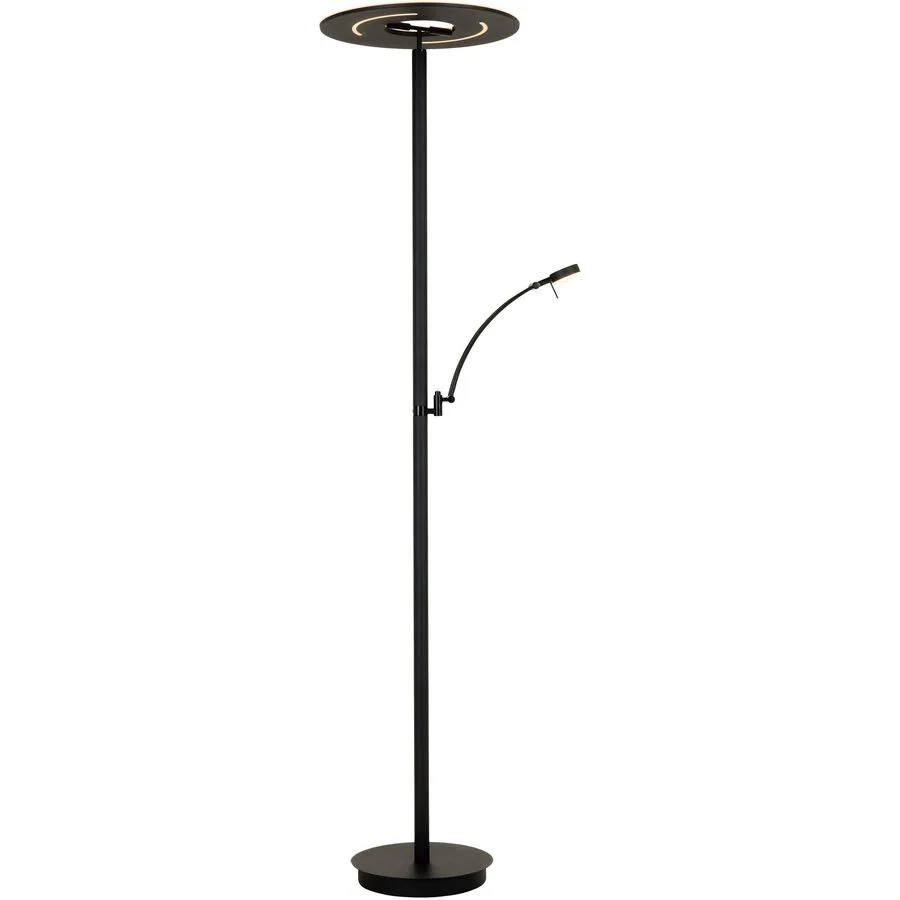 Leselampe Mick Metall schwarz - LED - Lichtfarbe: Extra warmweiss - Helles Neutralweiss - Material: Metall/Acryl- LED Energiesparlampe