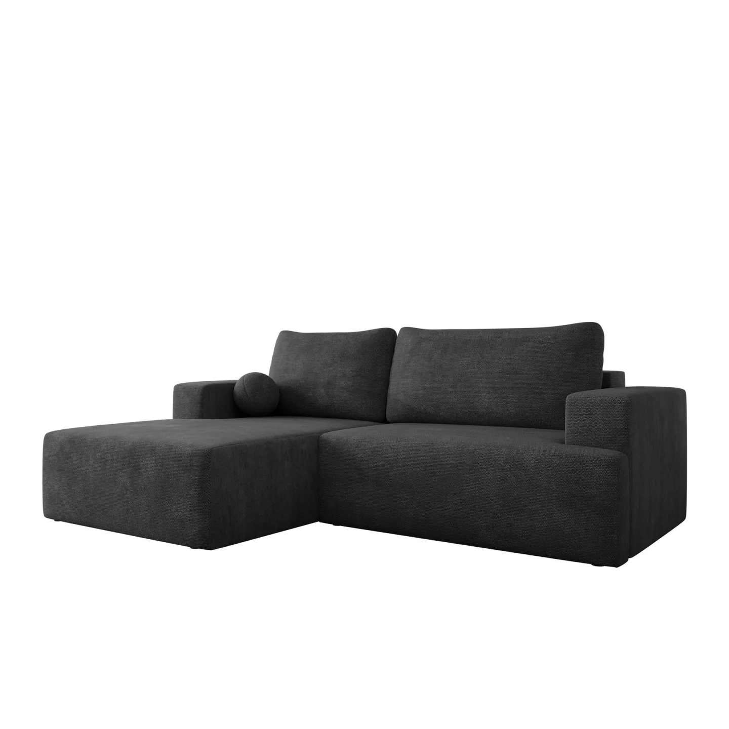 Deylor 3-sits Bäddsoffa med divan - svart