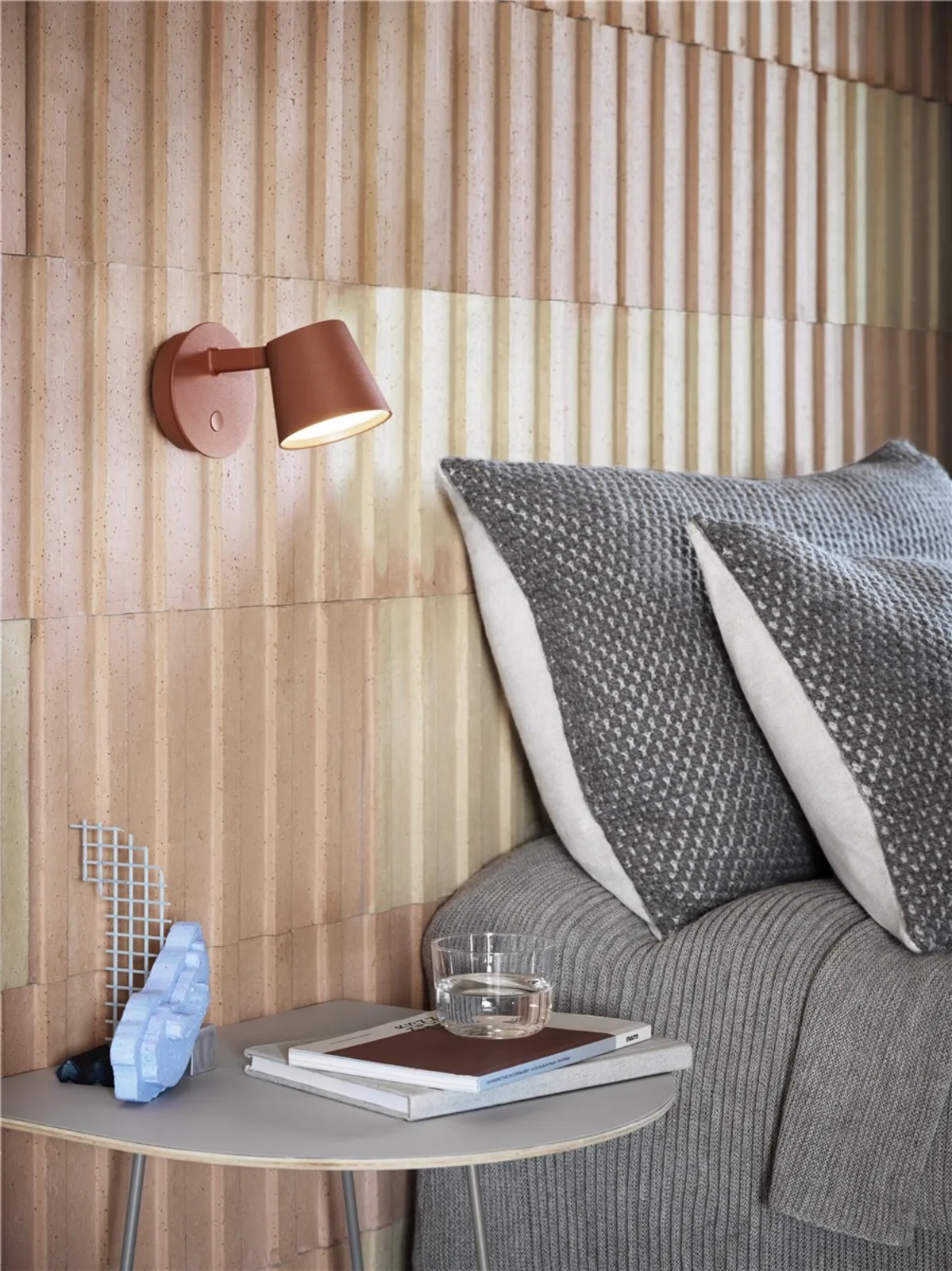 Tip Wandleuchte Grey - Muuto - Wohnzimmer - Aluminium