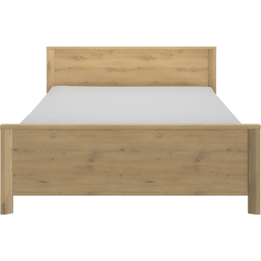 Bett Lugo Eiche Dekor Holzwerkstoff 140 x 200 cm