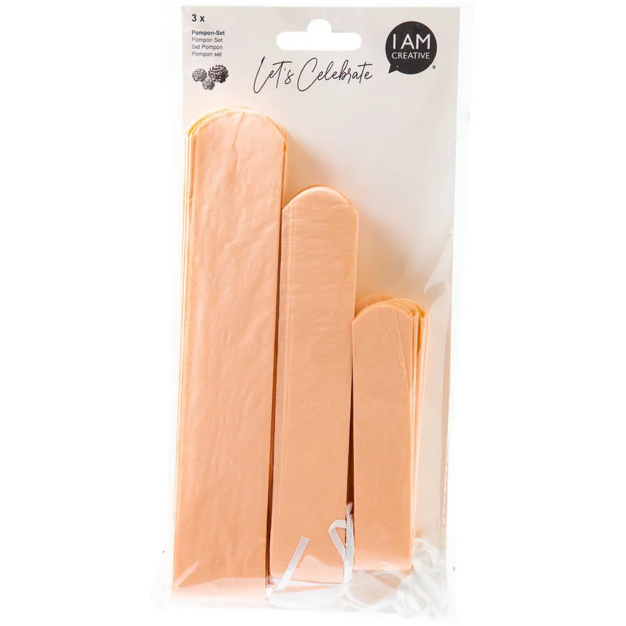 Girlande I am creative lachs Seidenpapier