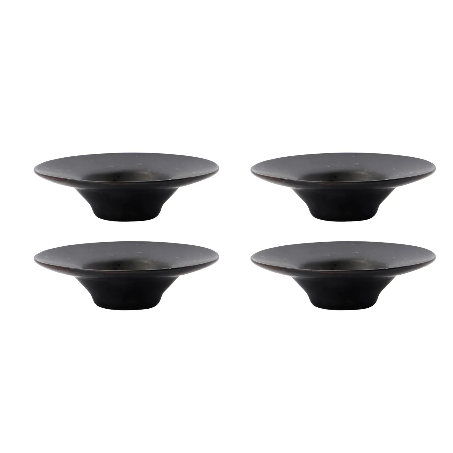 House Doctor Pion Eierbecher 4er Pack Schwarz-braun
