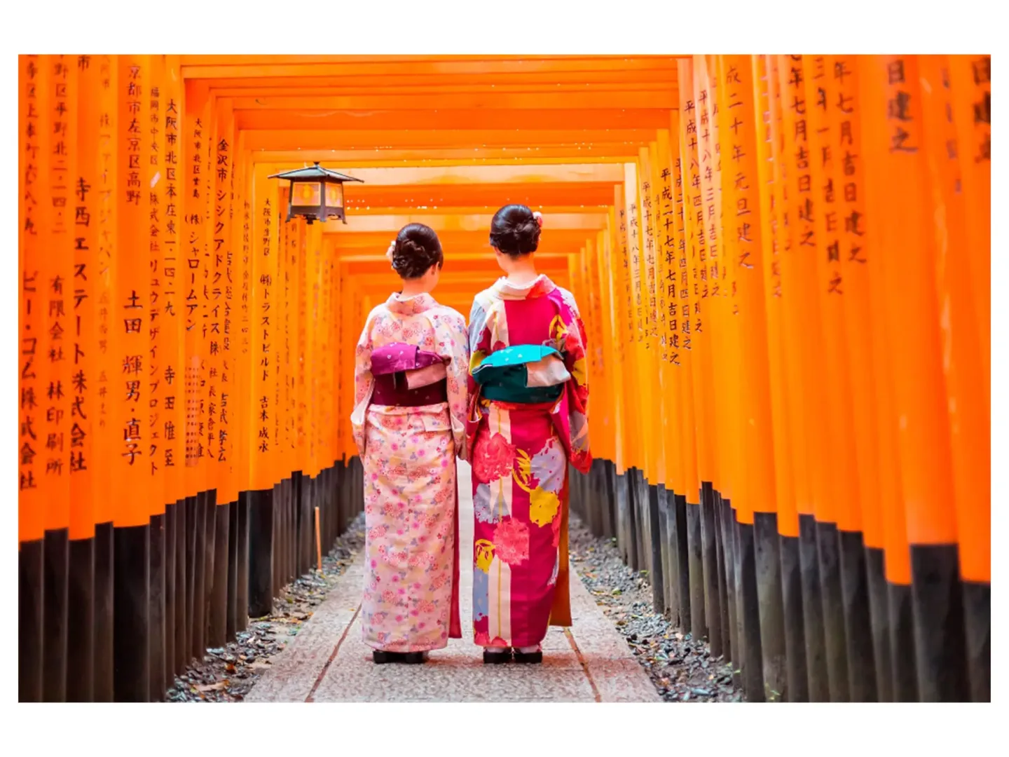 image LAND Digitaldruck auf Acrylglas 2 Japanerinnen | Schubiger Möbel