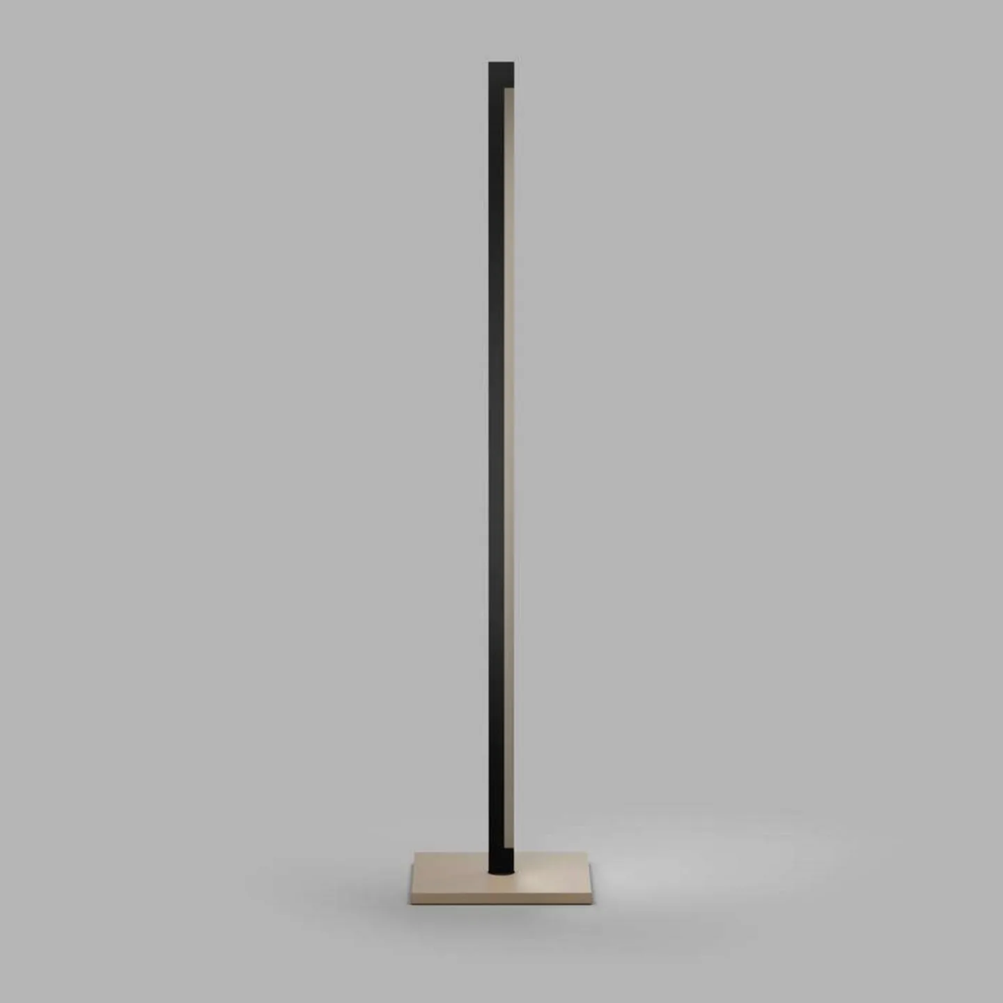 Inlay F1 Linear LED-Stehleuchte schwarz/gold - Light-Point - Wohnzimmer - Aluminium
