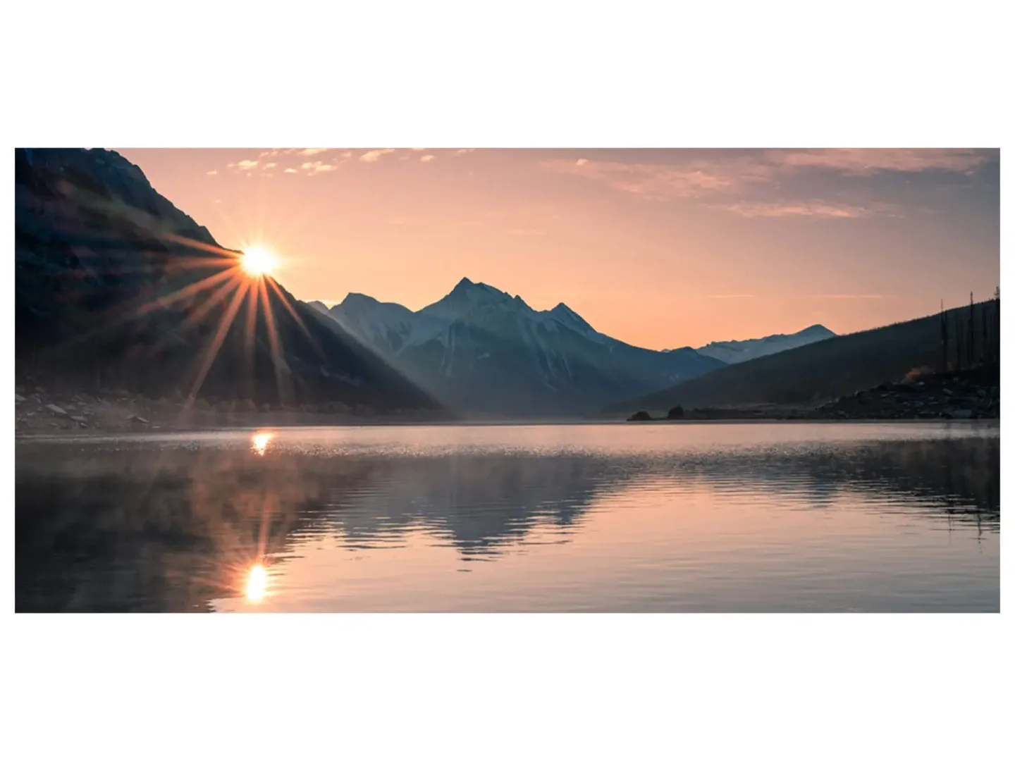 image LAND Digitaldruck auf Glas Träumerisches Bergpanorama | Schubiger Möbel