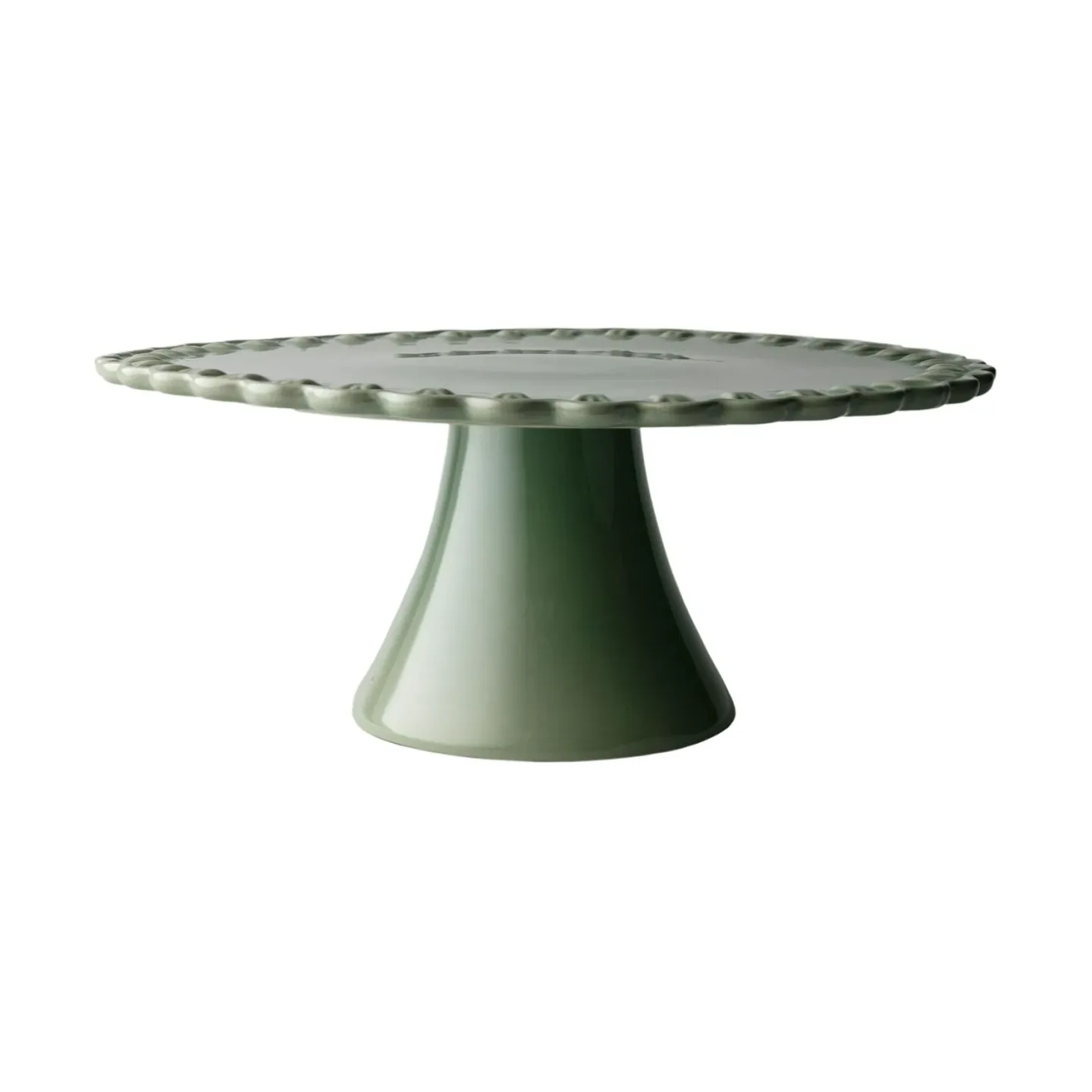 PotteryJo Tulipa Tortenteller Ø30 cm Verona green