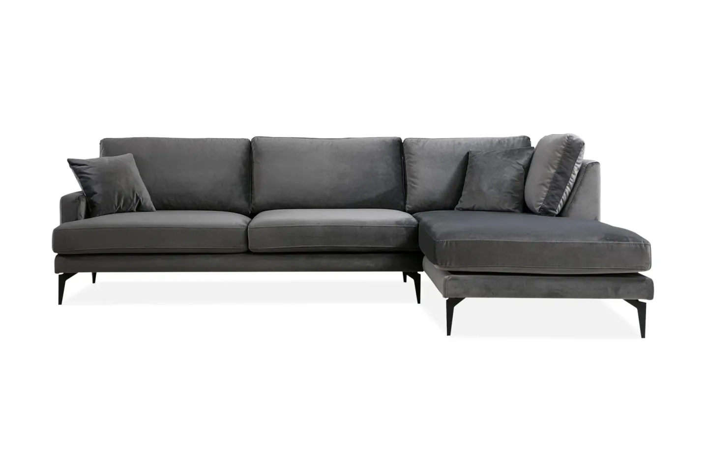 Stacker Hörnsoffa med Divan Höger - Svart