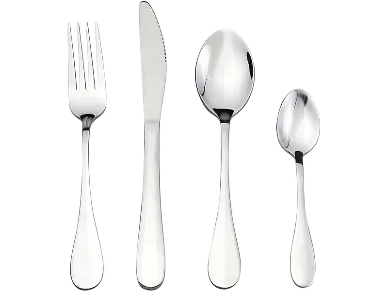 Besteck-Set MONA 24-teilig silberfarben