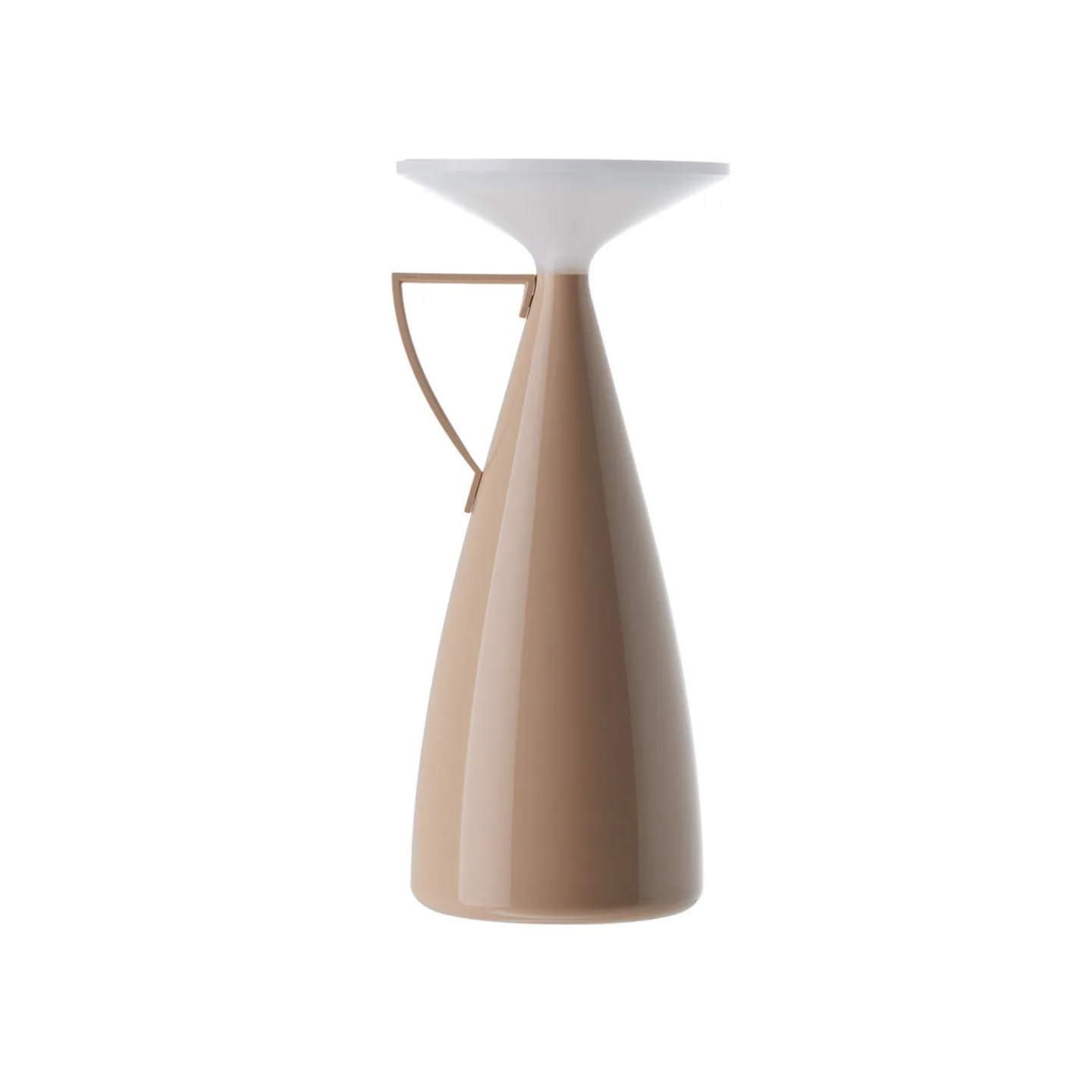 Camomille LED-Akku-Tischleuchte, beige, Höhe 24 cm - Kartell - Wohnzimmer - Design - Kunststoff - Einflammig
