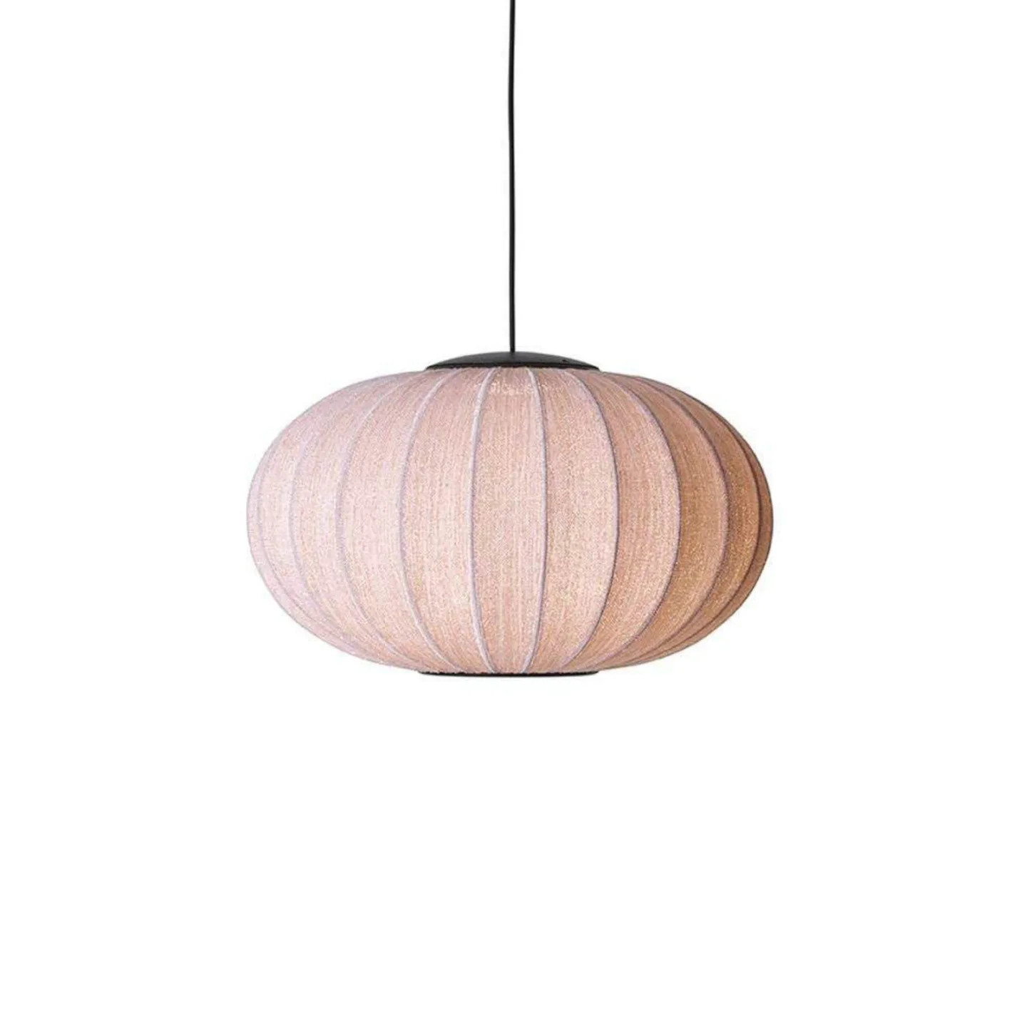 Knit-Wit 57 LED-Pendelleuchte, Ø 57 cm, gold - Made By Hand - Schlafzimmer - Stoff / Textil
