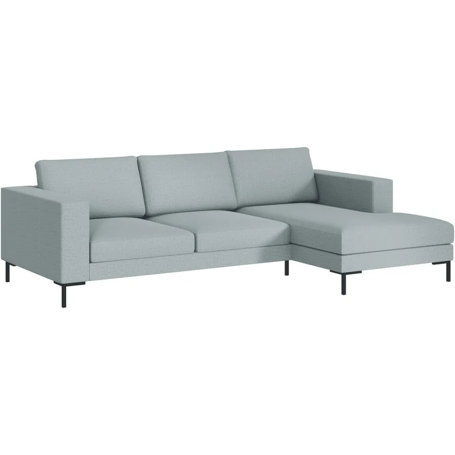 Ecksofa Domino Links Stoff türkis B 250 T 151 cm - Möbel Konfigurator: Traummöbel individuell zusammenstellen