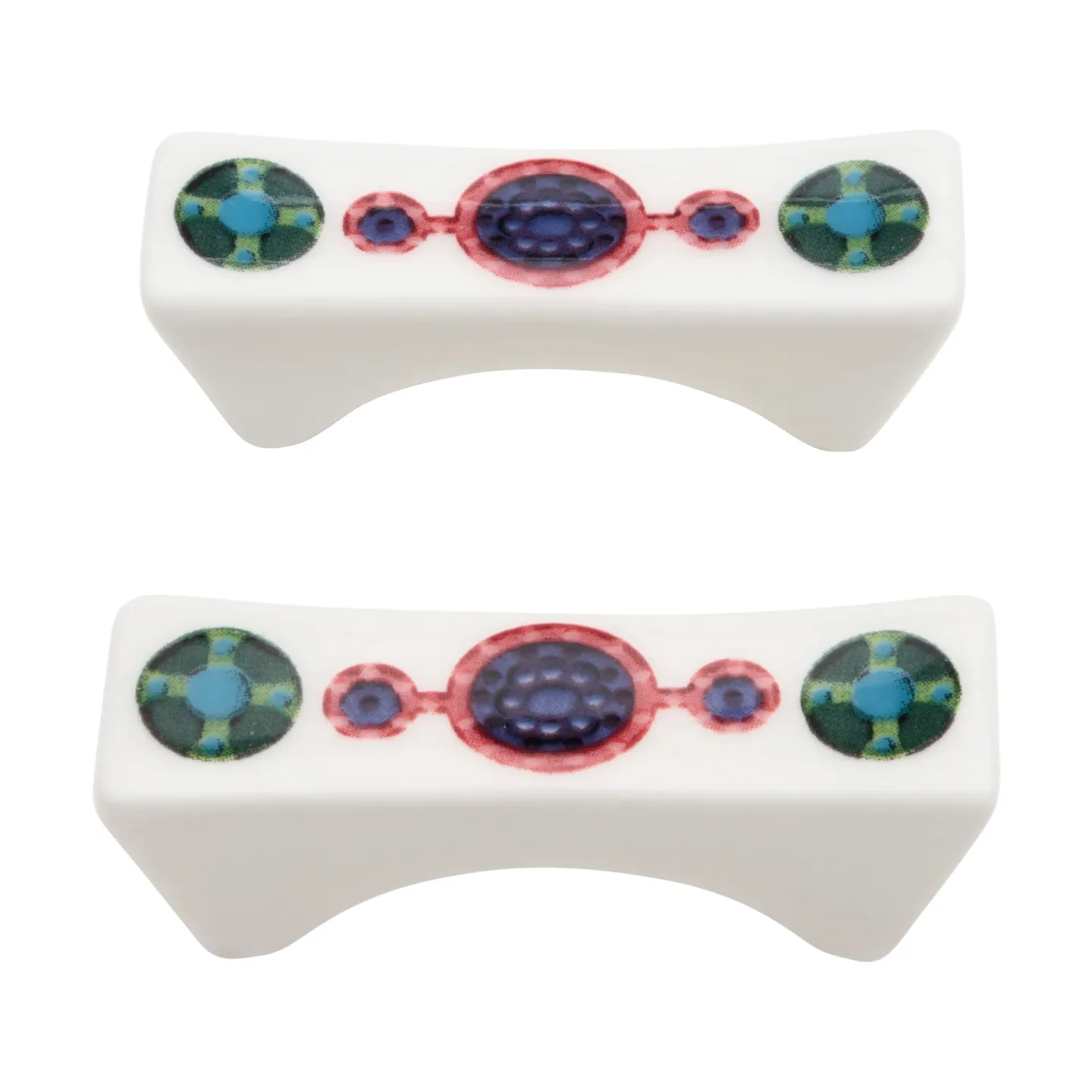 Iittala Taika Sato Essstäbchen Halter 2er Pack Weiß-bunt