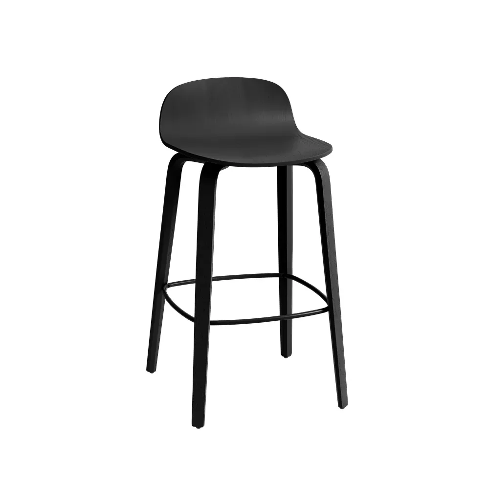 Muuto Visu Barstuhl 65 cm Black-Black