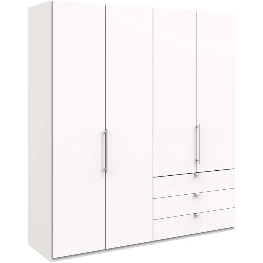 Kleiderschrank Folt weiss Holzwerkstoff B 200 cm