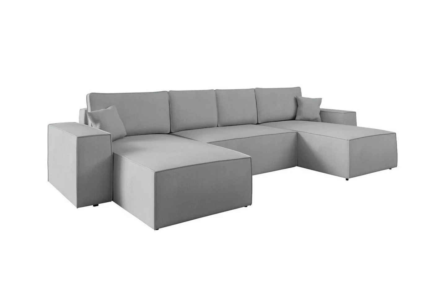 Knocklong 4-sits Hörnbäddsoffa - Grå