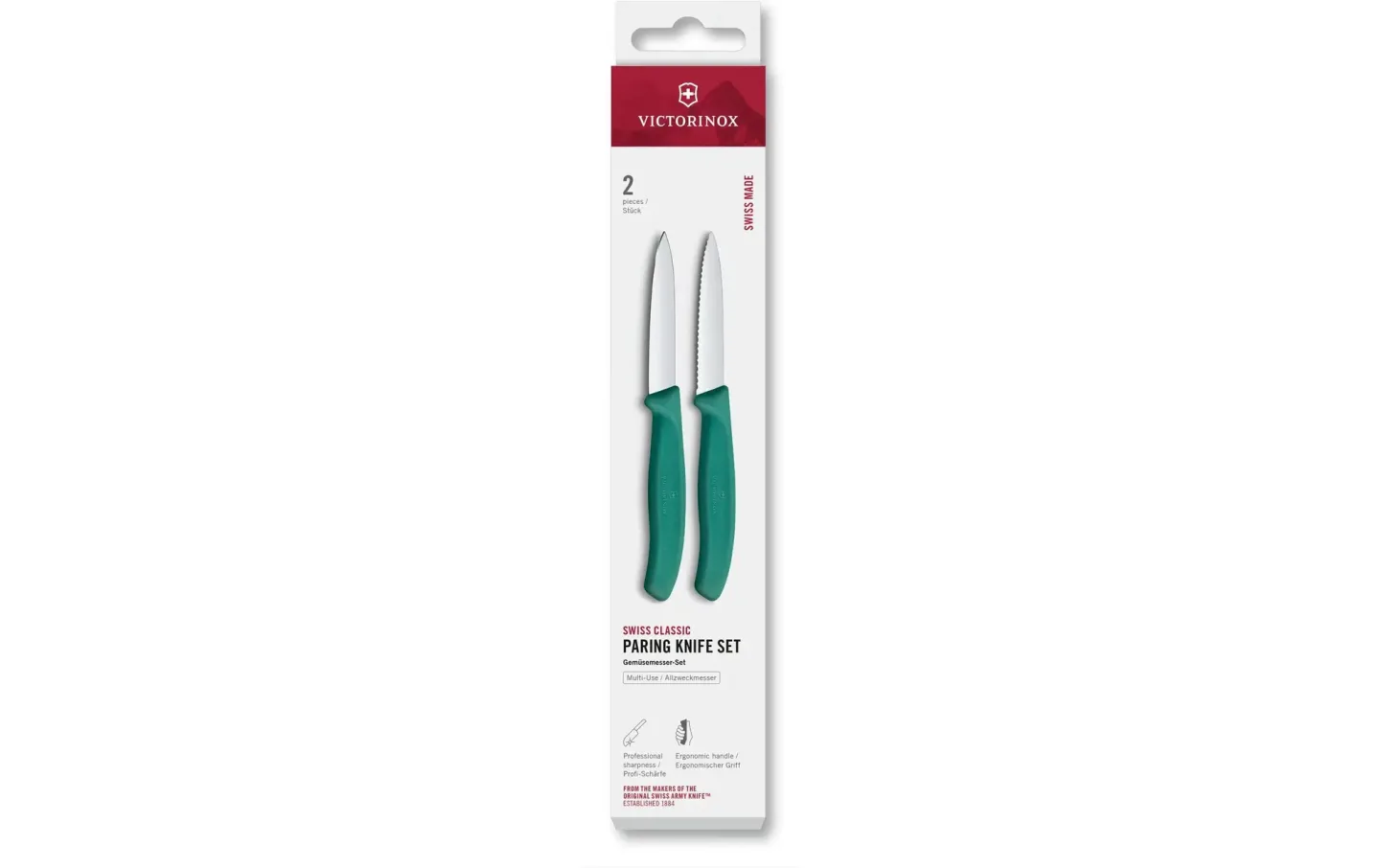 Alltron Messer-Set Swiss Classic, 8 cm, 2 Stück Von Victorinox Grün | Schubiger Möbel