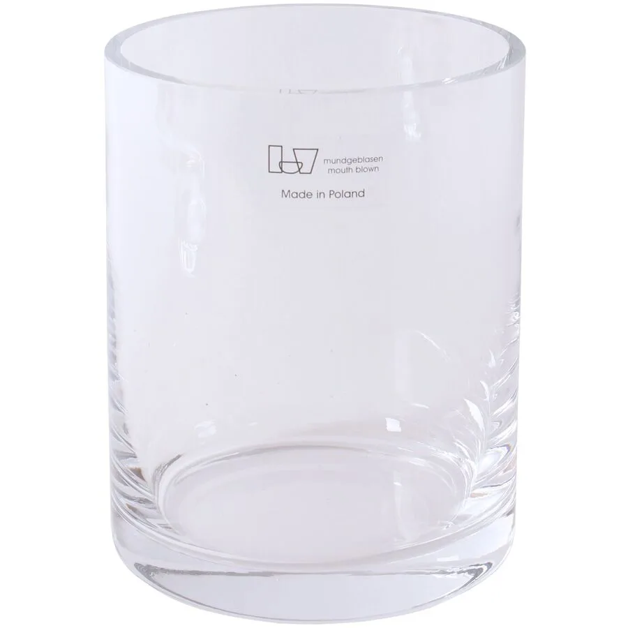 Vase Glas H18xD12cm transparent