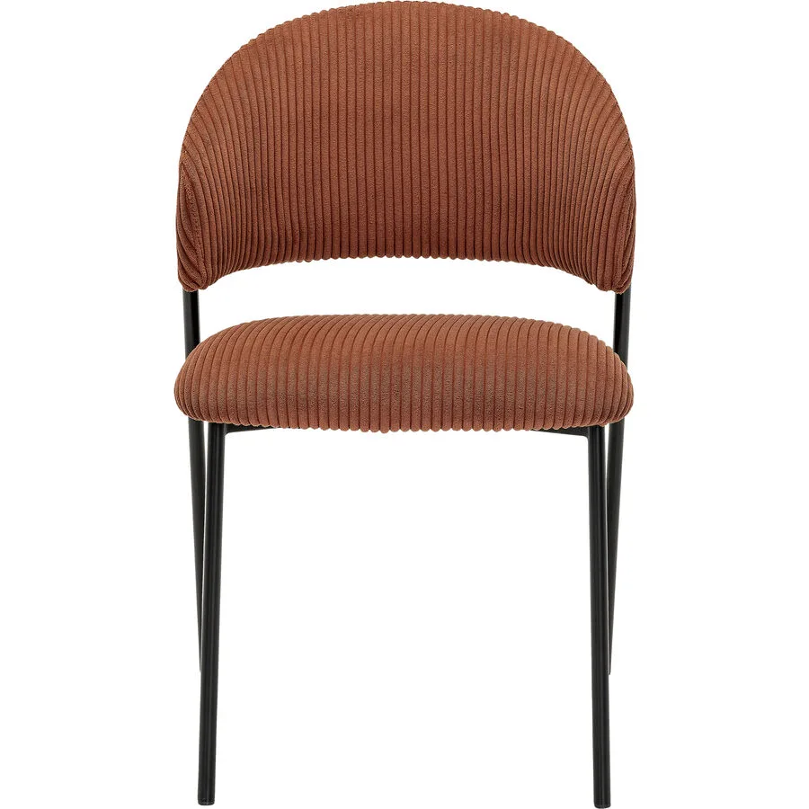 Stuhl Regina braun Stoff/Metall