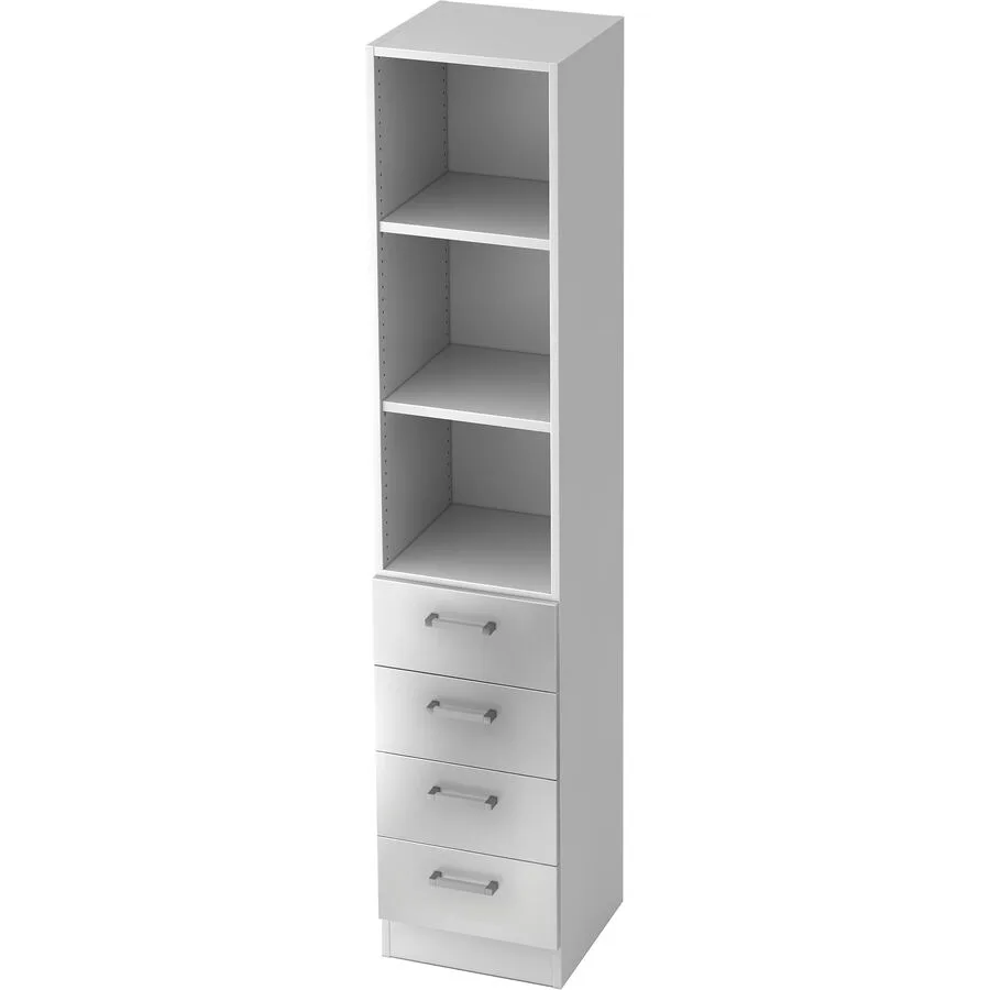 Regal Office silber Holzwerkstoff B 40.6 cm H 200.4 cm