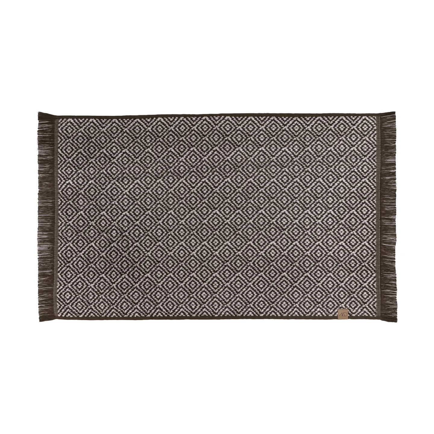 Mette Ditmer Morocco Badezimmerteppich 50 x 80cm Chocolate-off-white