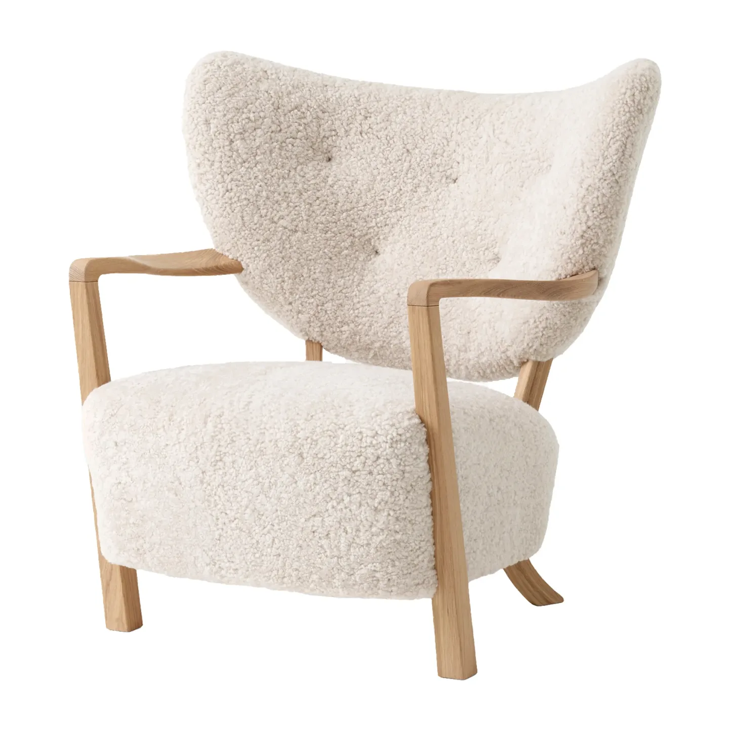 &Tradition Wulff Lounge Chair ATD2 Fauteuil Eiche geölt-Moonlight