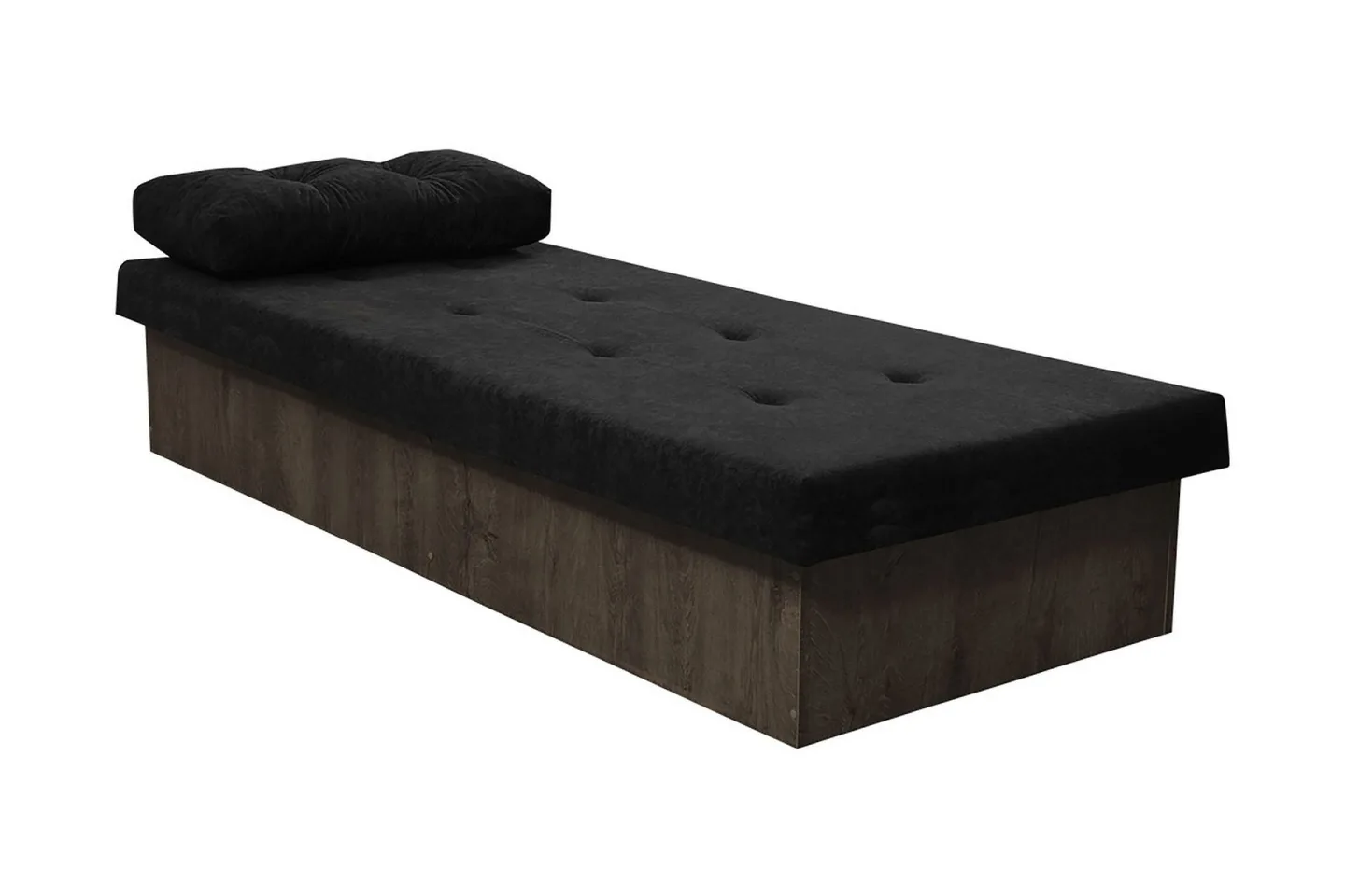 Berta Ramsäng 190x80x38 cm - Mörkt trä